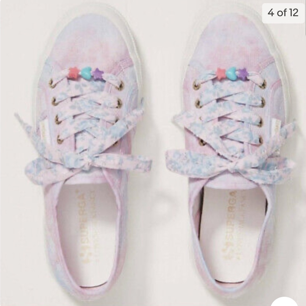LOVESHACKFANCY X SUPERGA COTTON CANDY SNEAKER NWT
